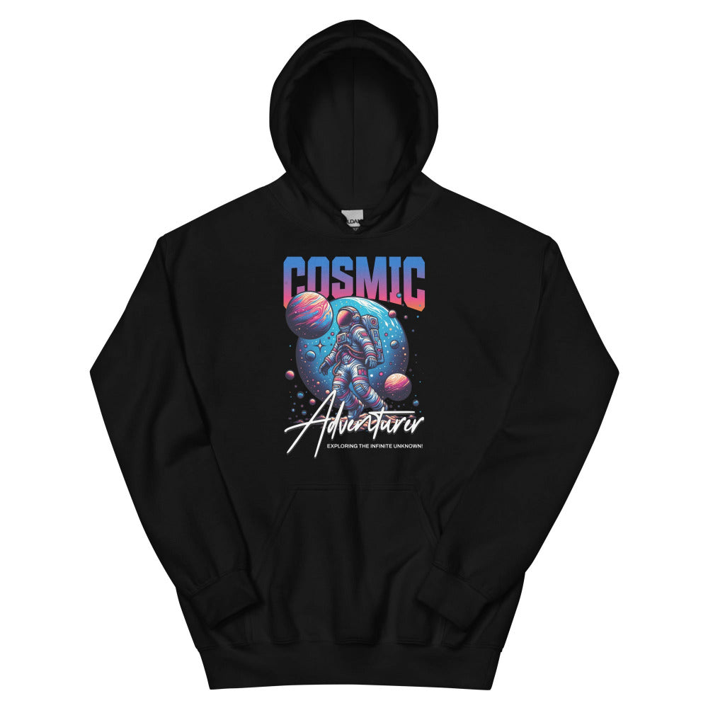 Cosmic Adventurer Hoodie - Black Color - https://ascensionemporium.net